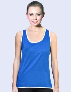 S-SW405-Ladies Contrast Sports Vest 2